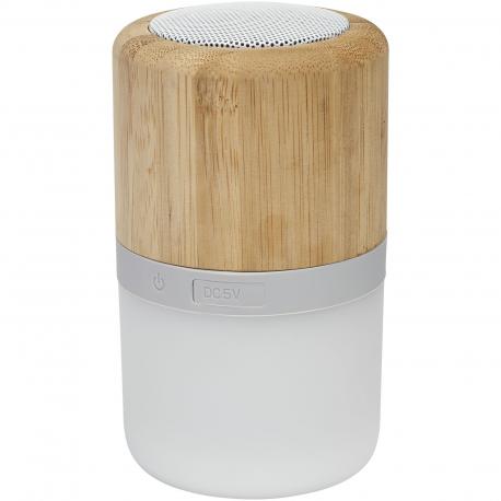 Altavoz de bambú con bluetooth® y luz aurea Aurea