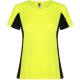 Camiseta técnica de poliéster Shanghai Woman Ref.RCA6648-AMARILLO FLUOR/ NEGRO