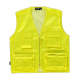 Chaleco tipo safari multibolsillo AV WORKTEAM C3640 Ref.WTC3640-AMARILLO AV