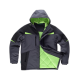 Chaqueta Workshell acolchada WORKTEAM WF2758 Ref.WTWF2758-GRIS OSCURO/NEGRO/VERDE LIMA