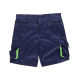 Bermuda linea 6 WORKTEAM WF1617 Ref.WTWF1617-MARINO/VERDE FLUOR