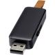 Memoria USB retroiluminada de 4gb Gleam Ref.PF123740-NEGRO INTENSO 