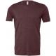 Camiseta cuello redondo hombre heather Ref.TTBE3001CVC-MAROON BREZO