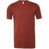 Camiseta cuello redondo hombre heather