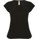 Top cuello plisado mujer Ref.TTH597-NEGRO