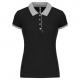 Polo piqué bicolor mujer Ref.TTK259-NEGRO/OXFORD GREY