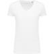 Camiseta Supima® cuello de pico y manga corta mujer Ref.TTK3003-BLANCO