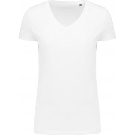 Camiseta Supima® cuello de pico y manga corta mujer