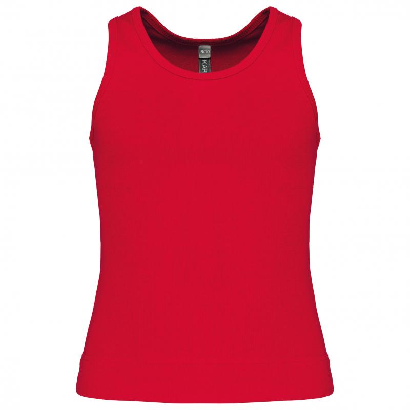Camiseta Tirantes Basica Roja Niña Mayoral