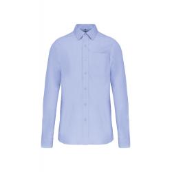 Camisa popelina manga larga hombre