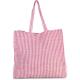 Bolsa de compras de juco a rayas Ref.TTKI0236-MAGENTA/NATURAL 