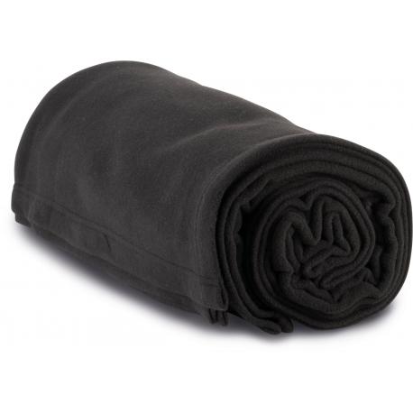 Manta negra de forro polar (50x60 pulgadas), manta de felpa