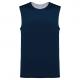 Camiseta baloncesto sin mangas reversible unisex Ref.TTPA464-ARMADA/BLANCO DEPORTIVO