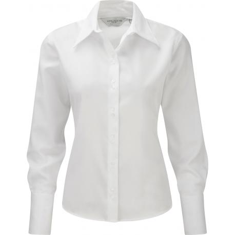 Camisa non-iron manga larga mujer