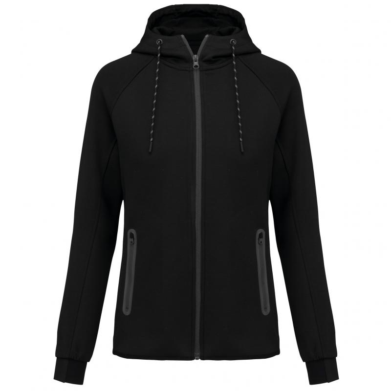 Compra chaqueta chandal de mujer. Color negro a precios muy rebajados.  Outlet