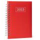 Agenda con anillas tamaño A5 HERA Ref.RAG8068-ROJO 