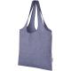 Bolsa tote moderna de algodón reciclado de 150 g/m² de 7 l Pheebs Ref.PF120641-AZUL MEZCLA 