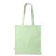 Bolsa 100% algodón orgánico de 140 g/m² con asas reforzadas largas de 70 cm BONDY Ref.RBO7193-VERDE MIST 