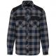 Camisa a cuadros con bolsillos Ref.TTWK520-STORM GREY/NAVY CHECKED/BLACK