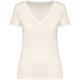 Camiseta ecorresponsable cuello de pico mujer Ref.TTNS334-IVORY