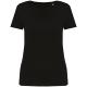 Camiseta ecorresponsable cuello de pico mujer Ref.TTNS334-NEGRO