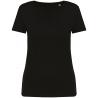 Camiseta ecorresponsable cuello de pico mujer