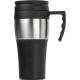 Taza de PP y acero inox. Karina Ref.GI3481-NEGRO/PLATA 