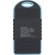 Power Bank solar de caucho y ABS Aurora Ref.GI9333-AZUL 