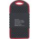 Power Bank solar de caucho y ABS Aurora Ref.GI9333-ROJO 