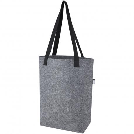 Bolsa tote de fieltro reciclado GRS con fondo ancho de 12 l Felta