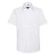 Camisa entallada de hombre de tejido oxford manga corta Ref.TTRU923M-BLANCO