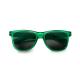 Gafas de sol elaborad en material reciclado RPET de diseño clásico con acabado translúcido BARI Ref.RSG8105-VERDE OSCURO 