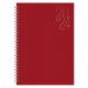 Agenda Semana Vista Wire'o Matra 16,60x24cm Ref.GB0E1304-ROJO 