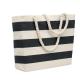 Bolsa de playa algodón 220gr Heaven stripe Ref.MDMO2126-NEGRO 