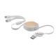 Cable carga retráctil multiusb Togobam Ref.MDMO2146-BLANCO 