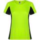 Camiseta técnica de poliéster Shanghai Woman Ref.RCA6648-VERDE FLUOR/NEGRO