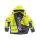 Parka combinada con alta visibilidad y con cintas reflectantes discontinuas WORKTEAM S9261 Ref.WTS9261-AMARILLO AV/GRIS OSCURO