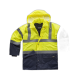 Parka combinada alta visibilidad con cintas reflectantes WORKTEAM C3710 Ref.WTC3710-AMARILLO AV/MARINO