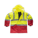 Parka combinada alta visibilidad con cintas reflectantes WORKTEAM C3711 Ref.WTC3711-ROJO/AMARILLO AV