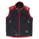 Chaleco Softshell cobinado y con detalles reflectantes WORKTEAM WF2880 Ref.WTWF2880-NEGRO/ROJO