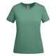 Camiseta gruesa de mujer en manga corta de algodón VEZA WOMAN Ref.RCA6563-MENTA OSCURO