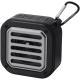 Altavoz solar bluetooth ipx5 de 3w con mosquetón en plástico reciclado con certificación RCS solo Solo Ref.PF124347-NEGRO INTENSO 