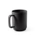 Taza de cerámica con cuerpo cilíndrico 330 ml Mighty Ref.PS94273-NEGRO 