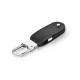 Memoria usb de 8gb fabricada en pu y con clip de mosquetón Bragg 8gb Ref.PS97438-NEGRO 