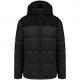 Parka acolchada bicolor con capucha unisex Ref.TTK6163-NEGRO