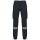 Pantalón cargo unisex con bajo elástico y tira reflectante Ref.TTWK712-ARMADA