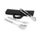 Set de barbacoa que incluye 3 piezas en acero inoxidable Soares Ref.PS93998-NEGRO 