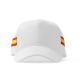 Gorra de 6 paneles 100% algodón peinado con diseño de bandera nacional IBERIS Ref.RGO7023-BLANCO