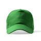 Gorra de 5 paneles 100% algodón reciclado FIDES Ref.RGO7009-VERDE OSCURO