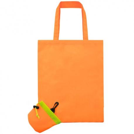 Bolsa plegable naranja